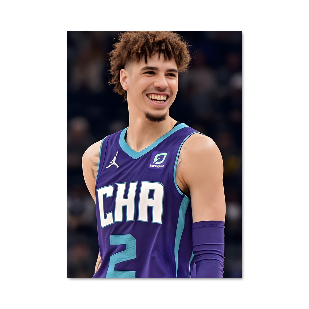 Poster Sourire de Lamelo – affiche Basketball